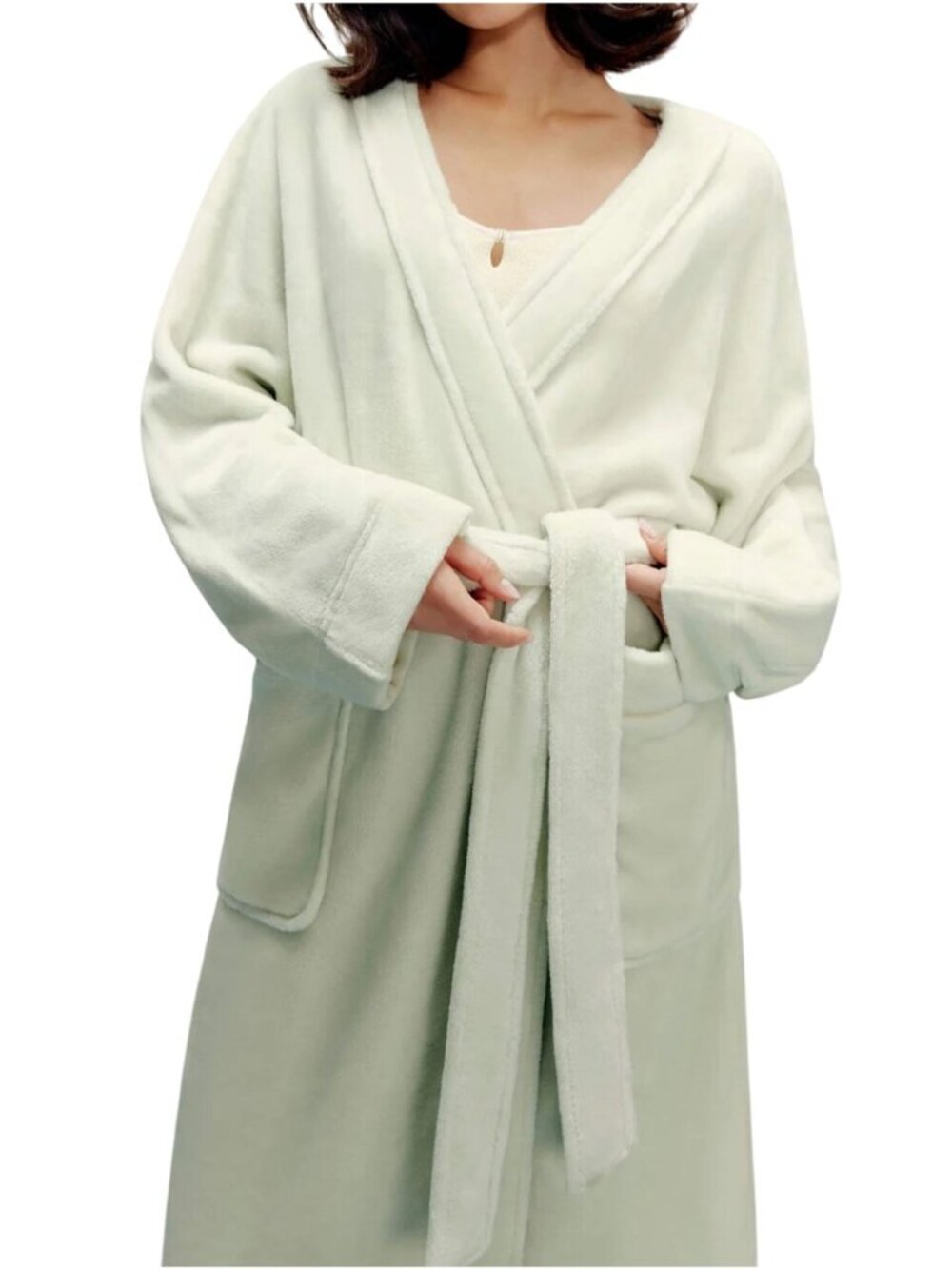 Neiwai Classic Cozy Fleece Robe 2.0 Icicle Sz MED PET (US 4)